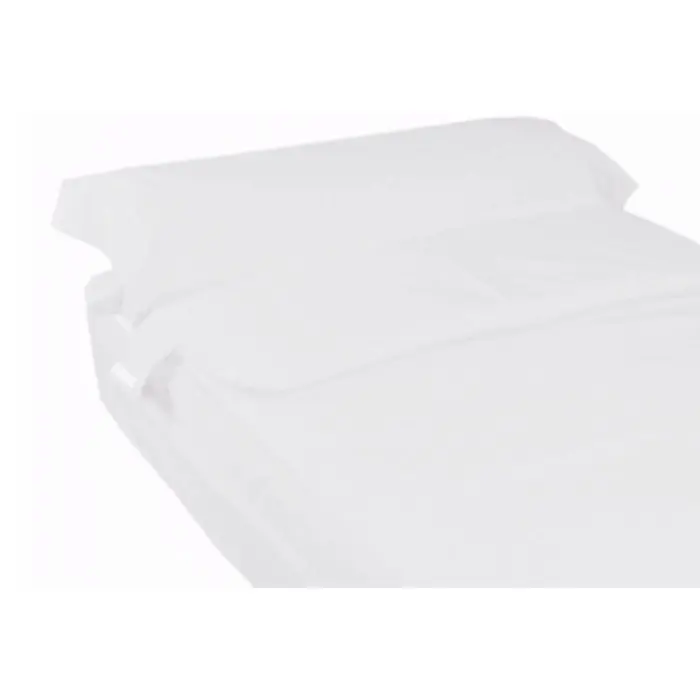 ROYAL Saco Nórdico Liso color Blanco Con Cremallera y Fuelle Sin Relleno. Ideal para no destaparse al dormir, muy facil de hacer la cama - 1
