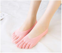 5 Pares De Calcetines De Pentagrama Para Mujer Primavera Verano Malla Fina Bocata Suave Absorbente De Sudor De Seda De Hielo - details 4