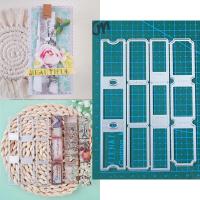 Molde De Corte En Metal Para Estampado De Marco Scrapbooking Decoración De Papel Herramienta De Artesanía Con Patrón Rectangular - details 6