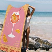 Toalla De Baño Colorida Con Diseño De Frutas Y Jugos Mojito Aperol Spritz Toalla De Playa Sand-Free Para Mujer Toalla De Yoga De Spa Gimnasio Piscina Tamaño 76x182 Cm Material Poliéster/Celulosa - details 2