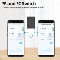Sensor De Temperatura Y Humedad Inteligente ONENUO Tuya Compatible Con Alexa Monitorización Remota a Través De APP SmartLife Negro - details 2