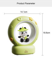 Lámpara Nocturna LED Panda Astronauta Para Niños Luz De Noche USB Recargable Silicona Protección Ocular Iluminación De Escritorio - details 15