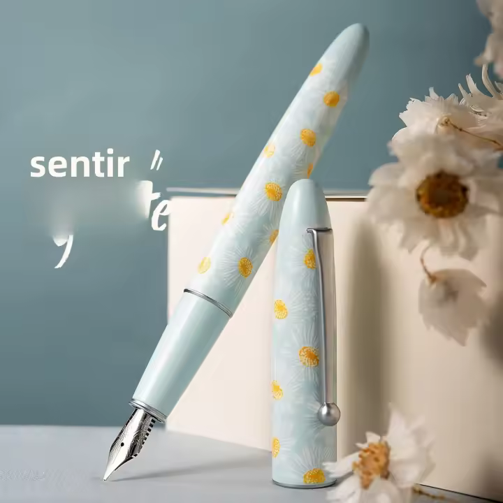 Hongdian C3 Pluma Fuente De Metal Serie Pintura a Óleo Natural Con Punta EF F Para Escritura En Oficina Y Escuela Regalo De Lujo Exquisito - 1