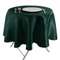 Mantel Redondo De Seda Para Bodas Y Fiestas En Color Sólido Cubierta De Mesa Para Cumpleaños Navidad Decoración De Hogar Y Banquete - details 7
