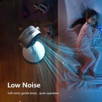 Ventilador de suelo eléctrico con circulación de aire, USB, con luz nocturna, control remoto, temporizador para el hogar, altura ajustable - details 4