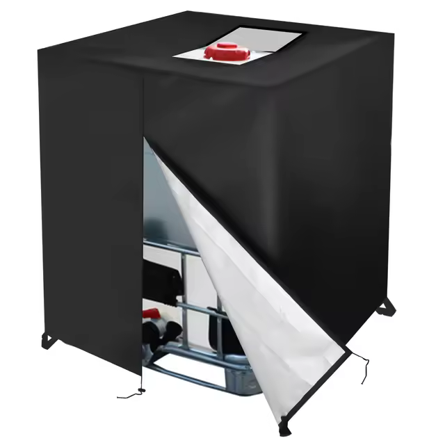 Cubierta protectora con cremallera para IBC, impermeable a prueba de polvo, protección UV, cubierta de caja de lluvia, 120 * 110 * 116 CM - 1