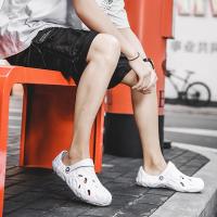 Sandalias De Verano Para Hombres Talla Grande 48/49 Zapatillas Casuales De Lujo Comodidad Hogar Suaves Clogs De EVA Color Negro Blanco Gris - details 35