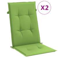 vidaXL Cojines silla respaldo alto 2 uds tela Color Antracita melange,  Gris claro melange,  Gris oscuro melange y mas Cojín Decorativo de Asiento Cojines de muebles de salon - details 9