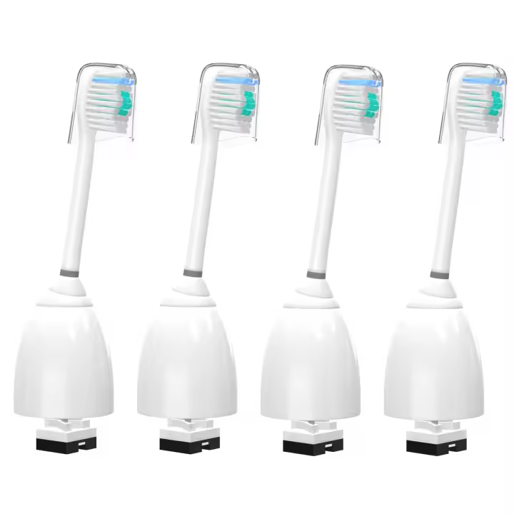 Cabezales de cepillo de repuesto, paquete de 4 cabezales de cepillo de dientes compatibles con cepillos de dientes eléctricos Philips, Essence, Elite, Xtreme, Advance y CleanCare - 1