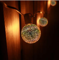 Lámpara De Noche LED E27 Estrella De Fuegos Artificiales Vintage Decoración De Mesa 3D Luz Colorida Efecto De Fuegos Para Fiestas Y Vacaciones - details 4