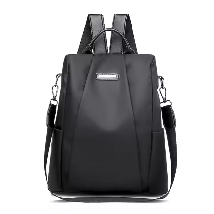 Mochila De Hombro Para Mujer Spot Goods En Color Sólido Y Gran Capacidad Antirrobo De Oxford Material Principal Poliéster Con Cierre De Cremallera - 1