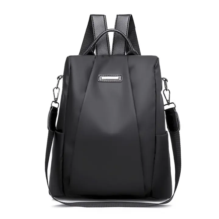 Mochila De Hombro Para Mujer Spot Goods En Color Sólido Y Gran Capacidad Antirrobo De Oxford Material Principal Poliéster Con Cierre De Cremallera - 1