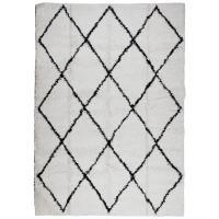 vidaXL Alfombra peluda de pelo largo moderna PAMPLONA 120x170 cm Color Antracita,  Beige,  Crema y mas Alfombras de área  Alfombra de Piso para Sala de Estar Dormitorio Habitación Salón - details 8