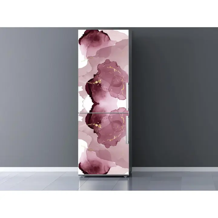 Oedim Pegatinas Vinilo para Frigorífico Manchas Color Vino | 200x60cm | Adhesivo Resistente | Pegatina Adhesiva Decorativa de Diseño Elegante - 1