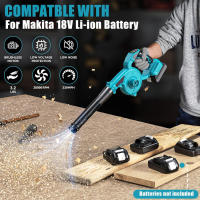 Soplador eléctrico sin escobillas 2 en 1, barredora de jardín de hojas caídas/nieve, inalámbrica, ajustable, 3 velocidades, para batería Makita de 18V (sin batería) - details 2