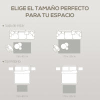 HOMCOM Alfombra Salón 170x120 cm Alfombra Lavable en Lavadora Pelo Corto Estilo Moderno Tapete para Sala de Estar Dormitorio Comedor Gris Oscuro - details 3