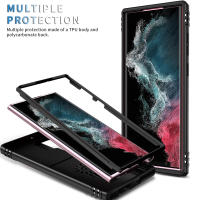 Funda Protectora 360 Grados Para Samsung Galaxy S24 S23 Ultra S22 plus S21 S23FE Note20 Ultra A54 A14 Con Cámara Slider Magnética Antisuciedad Antideslizante Doble Capa - details 2