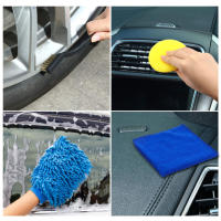 Kit De Limpieza Para Coche SEAMETAL 13/15 Piezas Con Cepillos De Limpieza Y Toallas Para Ventanas Y Rines Herramientas Para Eliminar Polvo Y Suciedad - details 10