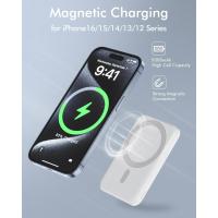 per Mag-safe Powerbank, 5000mAh Power Bank Wireless, 20W PD Ricarica Rapida Caricabatterie Portatile con Type-C Power Bank per iPhone 16/15/14/13/12 Serie-Light Bianco - details 3
