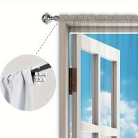 2pcs Cortina De Ventana Con Estampado De Paisaje De Playa Para Decoración Del Hogar Tratamiento De Ventana Para Dormitorio Oficina Cocina Sala De Estar Y Estudio 100% Poliéster - details 8