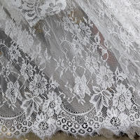 SOMY Manteles,Mantel rectangular de encaje - 150 x 300 cm, manteles blancos - details 0
