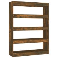 vidaXL Estantería/divisor de espacios 100x30x135 cm Blanco, Negro, Roble Sonoma Mueble Almacenaje Estantería para Oficina, Estudio, Dormitorio Estantería/Librería/ mueble de Almacenamiento - details 6