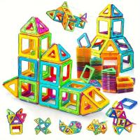 Juguetes Educativos Montessori Para Niños Bloques De Construcción Magnéticos Grandes Con Fuerte Magnetismo Set De Construcción DIY Regalo Para Niños De 3-12 Años - details 2