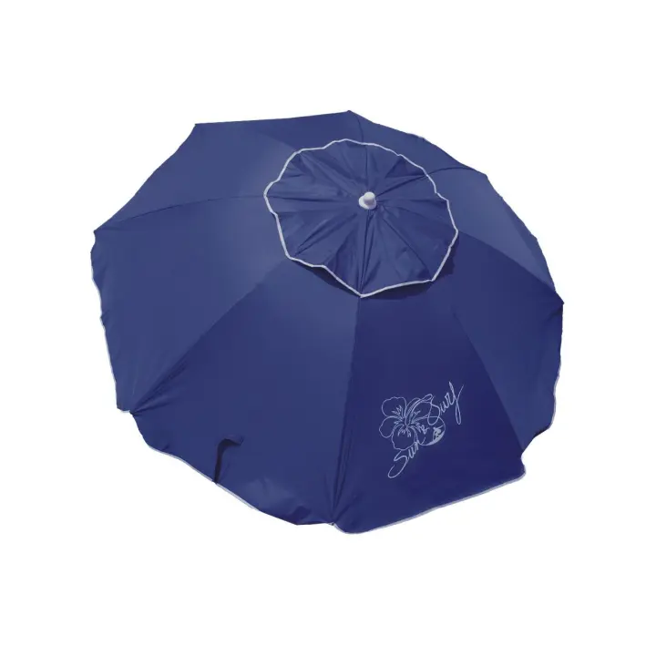 SOMBRILLA DE PLAYA CALIDAD PREMIUM CON VENTILACIÓN Y PROTECCIÓN SOLAR UPF50+ 180CM - 1