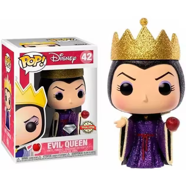 Figura Pop Disney Evil Queen Glitter Exclusive-Figura de Vinilo Coleccionable - Idea de Regalo- Mercancia Oficial - Juguetes para Niños y Adultos - Movies Fans - Muñeco para Coleccionistas y Exposición - 1