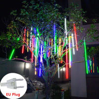 Cadena De Luces LED Meteorito Para Jardín Y Decoración De Navidad 30/50cm 8 Tubos Con Enchufe EU Decoración De Árbol Y Exterior - details 9