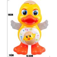 Pato Electrónico Que Danza Con Ojos Parpadeantes Y Luz Flashing Juguete Educativo De Animales Cartoon Divertido Para Niños Regalo - details 3