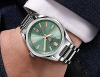 Reloj Mecánico Automático Para Hombre CADISEN Luminoso Con Cristal De Zafiro Acero Inoxidable Resistente Al Agua 10Bar Reloj Verde AR Coating - details 12
