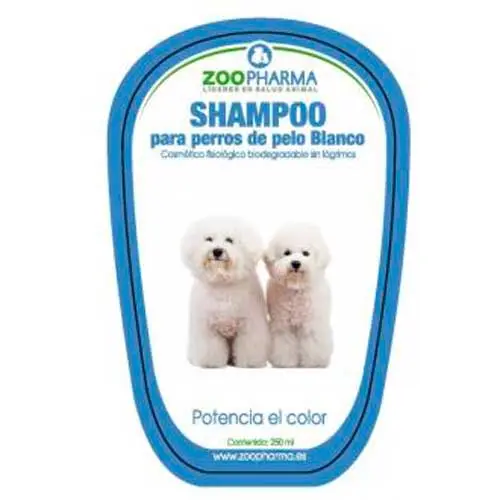 Zoopharma Vet Champu Pelo Blanco Perros 250Ml. - 1