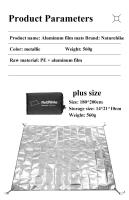 Naturehike Sillín Multifuncional De Aluminio Y Poliéster Impermeable Plegable Para Acampar Cubierta Solar Picnic Matriz De Suelo - details 6