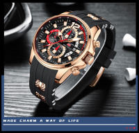 Reloj De Pulsera Deportivo MINI FOCUS Rojo Para Hombres Lujo Cronógrafo Cuarzo Con Correa De Silicona Manos Luminosas Fecha Resistente Al Agua - details 21