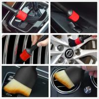 Set De 6 Brochas Para Lavar Coche Herramientas De Limpieza Detallada Para Rines Pantallas Ventiladores Y Más Accesorios De Coche - details 1