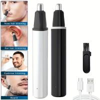 Aparato De Trimmer De Pelo Eléctrico Para Nariz Y Orejas Profesional Painless Pelacabelos Y Afeitadora De Cabello Recargable - details 2