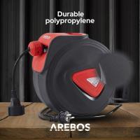AREBOS Enrollador Automático de Cable | 15 M + 1,5 M | Montaje en Pared | Giratorio 180° | Material de Montaje - details 25