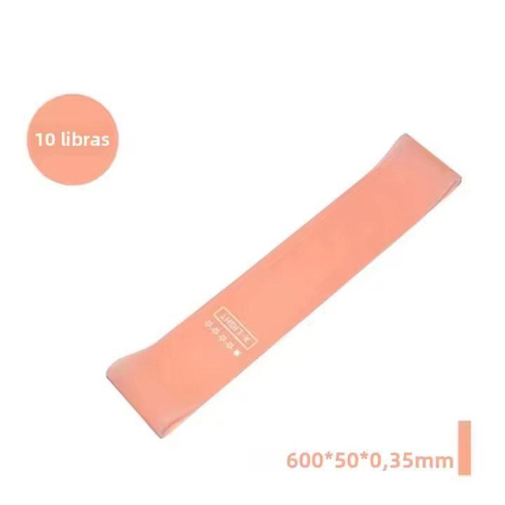 Banda De Resistencia De Goma Portátil Para Ejercicio De Fitness Y Yoga Equipo De Gimnasio Elasticidad Para Mujer Entrenamiento De Pilates Crossfit Estiramiento Loop - 1