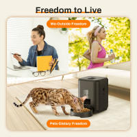 Dispensador Automático De Alimentos Para Mascotas Smart Pet Feeder Máquina De Alimentación Lenta Para Perros Y Gatos Con Programación Tiempo Y Medición - details 9