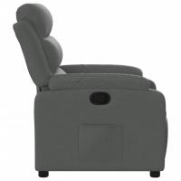 vidaXL Sillón reclinable de tela gris oscuro Empuje manual - details 4