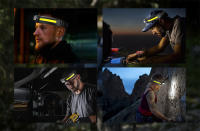 Linterna Frontal LED Con Sensor De Movimiento Recargable Por USB Impermeable Para Camping Pesca Y Uso General 180° De Ángulo De Haz - details 12