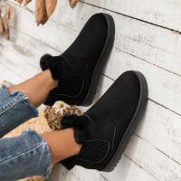 Botas De Nieve Para Mujer Con Forro De Peluche Cálidas Y Cómodas Botas De Tobillo Invierno Talla Grande Zapatos De Algodón Fashion - details 1