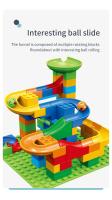 Juguetes De Bloques Creativos Para Niños DIY Con Carreras De Mármol Laberinto De Bolas Interacción Padres-Hijos Bloques De Construcción Subtamaño MEIZHI - details 3