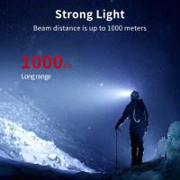 YN-7735S Linterna Frontal Recargable LED 7800mAh Con Sensor De Movimiento Luz Super Brillante Para Pesca Y Excursionismo - details 1