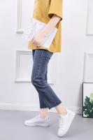 Zapatos Blancos Pequeños Para Mujer 2023 Otoño Bordados De Rosa Suela Gruesa Cuero Casual Estudiantes Zapatos Plataforma - details 22