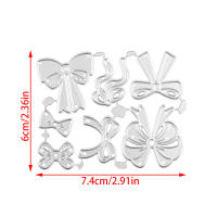 Molde De Corte De Metal Con Lazo Decorativo Para Scrapbooking Y Manualidades Tamaño Irregular Compatible Con Papel Y Cartón - details 1