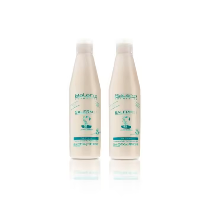 Salerm Cosmetics Leave in Acondicionador Sin Enjuague 21 Nutritivo con Proteínas de Seda - 1