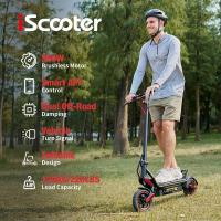Scooter Eléctrico iScooter W8, Motor de 500W, Batería de 48V 10.4Ah, Neumático de 9.3 pulgadas, Velocidad Máxima de 40 km/h, Autonomía de 40 km, Freno de Disco Delantero + Freno de Tambor Trasero, Doble Absorción de Impactos, Control por App - details 0