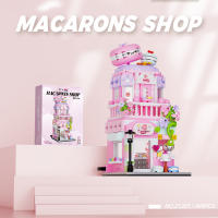 Mini Bloques De Construcción De Vistas De Calle Tienda De Caramelo Casa De Tarot Bistró Modelos De Decoración Bloques De Artesanía Juguetes Para Niños - details 4